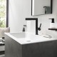 Hansgrohe Finoris 230 aukštas maišytuvas praustuvui su ištraukiamu snapu, juodas matinis