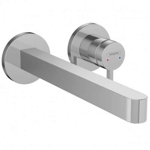Hansgrohe Finoris maišytuvas praustuvui iš sienos, snapo ilgis 228 mm, chromas