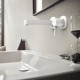 Hansgrohe Finoris maišytuvas praustuvui iš sienos, snapo ilgis 168 mm, baltas matinis