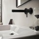 Hansgrohe Finoris maišytuvas praustuvui iš sienos, snapo ilgis 168 mm, juodas matinis