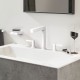 Hansgrohe Finoris 3 dalių maišytuvas praustuvui 160, baltas matinis