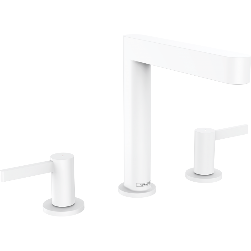 Hansgrohe Finoris 3 dalių maišytuvas praustuvui 160, baltas matinis