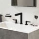 Hansgrohe Finoris 3 dalių maišytuvas praustuvui 160, juodas matinis