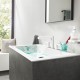 Hansgrohe Finoris 3 dalių maišytuvas praustuvui 110, baltas matinis