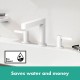 Hansgrohe Finoris 3 dalių maišytuvas praustuvui 110, baltas matinis
