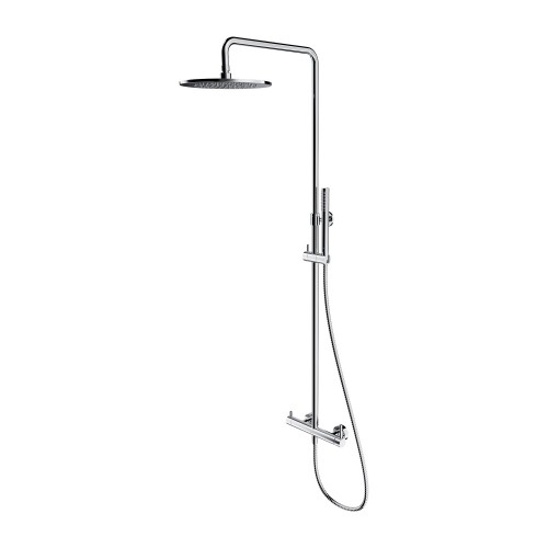 Omnires Ygric virštinkinė dušo sistema su maišytuvu, dušo galva 25cm, chromas, Y1244MCR