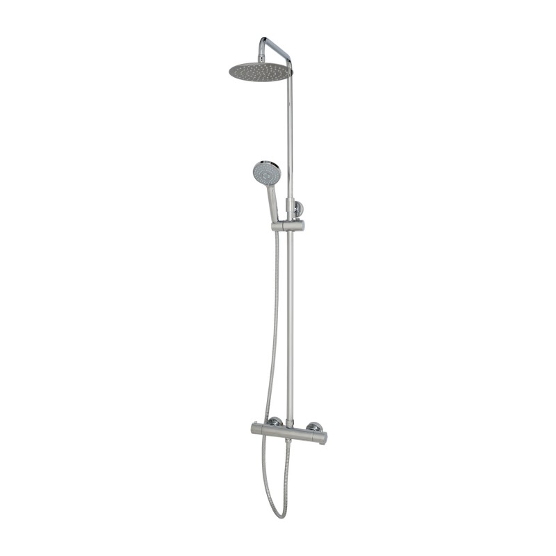 Omnires Ygric virštinkinė dušo sistema su termostatiniu maišytuvu, dušo galva 20 cm, chromas, Y1244XOCR