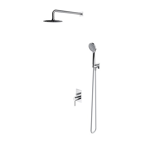 Omnires Ygric Y23 potinkinė dušo sistema su maišytuvu, stacionari dušo galva 20 cm, chromas, SYSY23-KCR