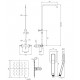 Omnires Ygric virštinkinė dušo sistema su termostatiniu maišytuvu, chromas, Y1244XMCR