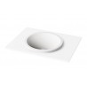 PAA Round In Silkstone praustuvas įleidžiamas į stalviršį  Ø 44 cm, baltas matinis