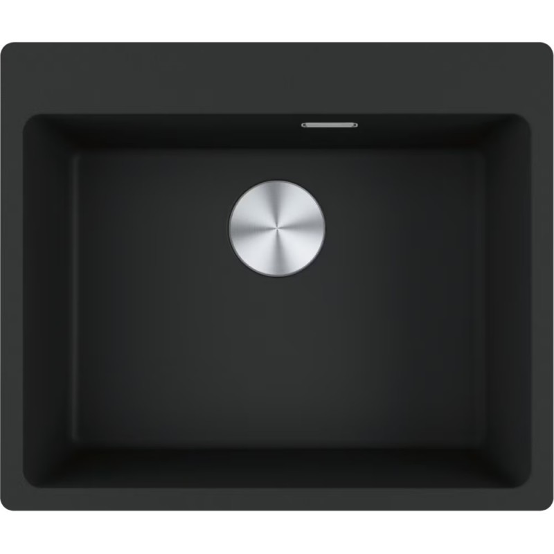 Franke Maris MRG 610-54A Fragranite plautuvė su ekscentriniu ventiliu, juoda matinė