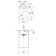 Franke Maris MRG 610-37A Fragranite plautuvė su ekscentriniu ventiliu, balta spalva