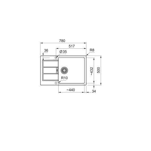 Franke Sirius S2D 611-78XL Tectonite® plautuvė, urban (pilka) spalva