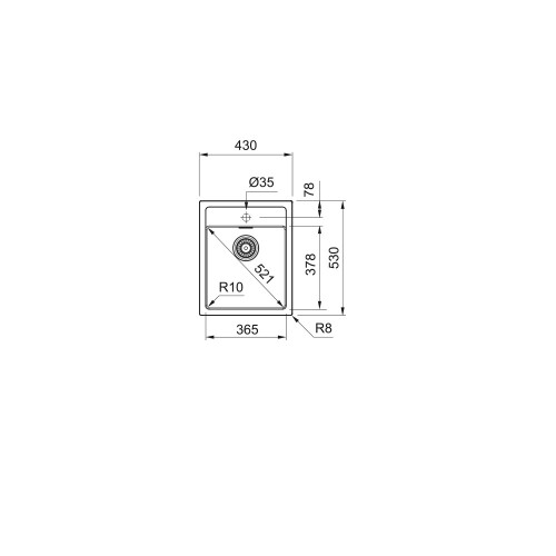 Franke Sirius SID 610-40 Tectonite® plautuvė, urban (pilka) spalva