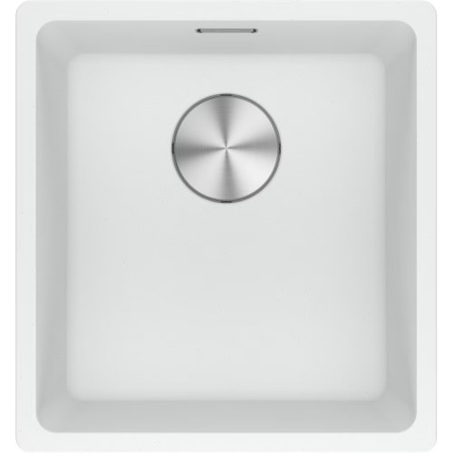 Franke Maris MRG 110-37 Fragranite plautuvė su ranka užkemšamu ventiliu, balta spalva