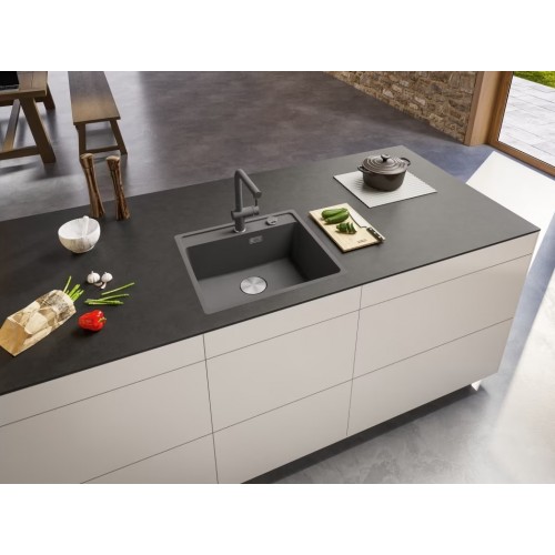Franke Maris MRG 210-52A Fragranite plautuvė su ekscentriniu ventiliu, akmens pilka spalva
