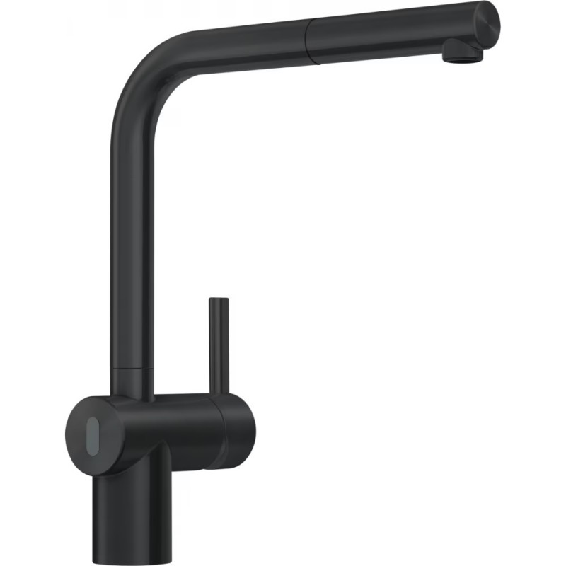 Franke Atlas Neo Sensor maišytuvas plautuvei su sensoriniu ir rankiniu valdymu, ištraukiama žarna, industrinė juoda spalva