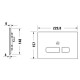Duravit DuraSystem® A2 vandens nuleidimo mygtukas, sensorinis, baltas stiklas