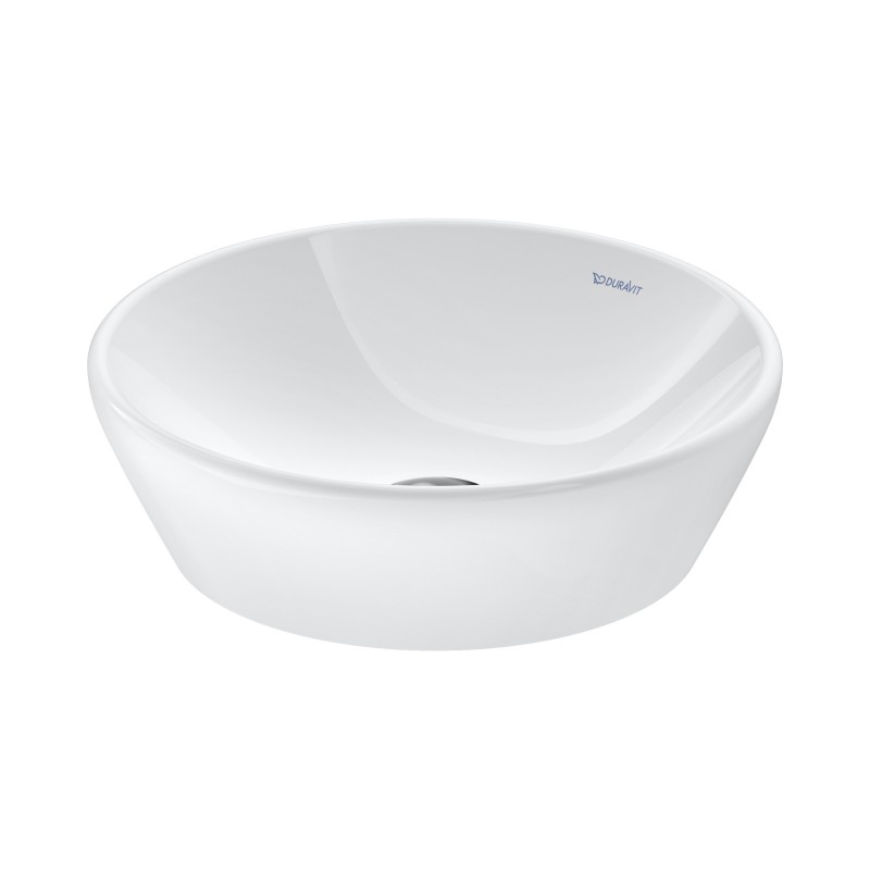 Duravit D-Neo pastatomas ant stalviršio praustuvas Ø40 cm, baltas blizgus