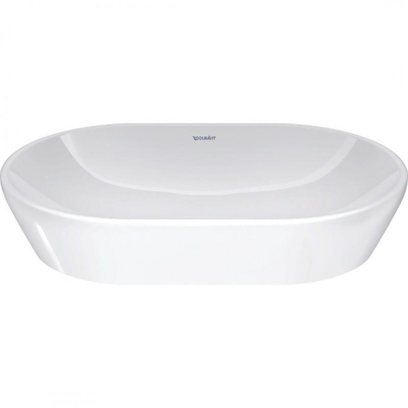 Duravit D-Neo pastatomas ant stalviršio praustuvas 60x40 cm, baltas blizgus
