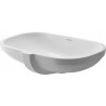 Duravit D-Code praustuvas montuojamas iš stalviršio apačios 50x29 cm, baltas blizgus