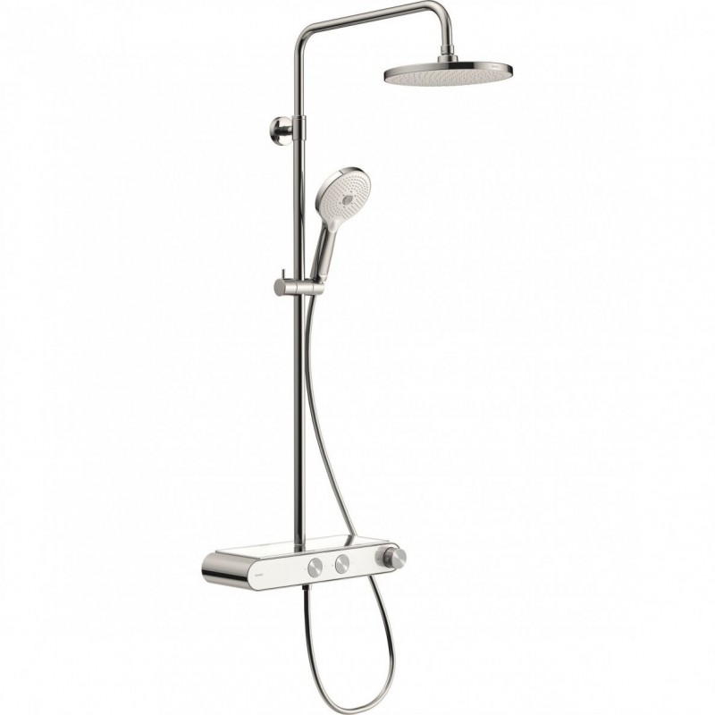 Duravit Shelf 1050 virštinkinė termostatinė dušo sistema su lentyna, chromas