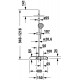 Duravit Shelf 1050 virštinkinė termostatinė dušo sistema su lentyna, chromas