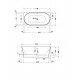 Duravit DuraSenja laisvai pastatoma vonia 170x80 cm, blizgi balta