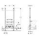 Geberit Duofix potinkinis bidė rėmas, aukštis 112 cm, su laikikliais