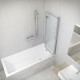 Roth Kubic Neo stačiakampė akrilinė vonia 150x70 cm