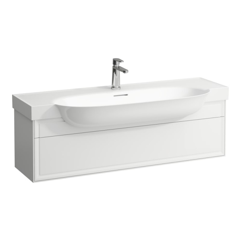 Laufen The New Classic apatinė spintelė (balta matinė) su praustuvu (baltas blizgus) 120x48 cm