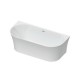 Duravit DuraSenja glaudžiama prie sienos vonia 170x80 cm, blizgi balta