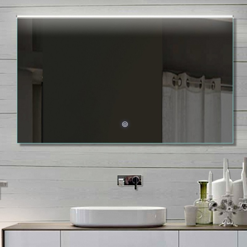 Vonios kambario veidrodis su LED apšvietimu Lux-Aqua LATHL112X70, 1120*700 mm
