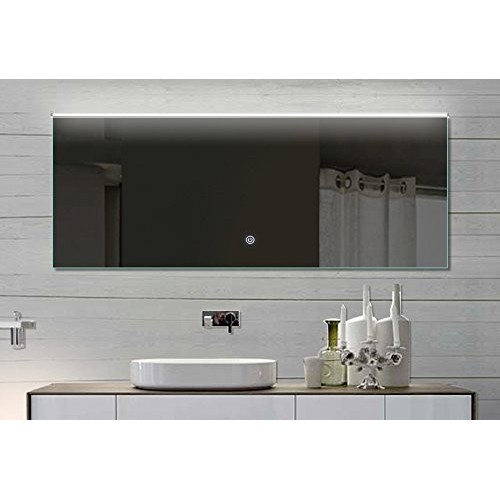 Vonios kambario veidrodis su LED apšvietimu Lux-Aqua LATHL172X70, 1720*700 mm