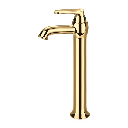 Omnires Art Deco aukštas maišytuvas praustuvui, aukso spalva, AD5112GL