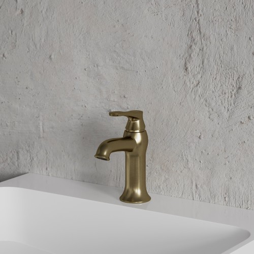Omnires Art Deco maišytuvas praustuvui, sendintos bronzos spalva, AD5110BR