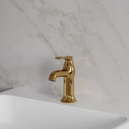 Omnires Art Deco maišytuvas praustuvui, aukso spalva, AD5110GL