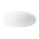 Omnires Shell M+ laisvai pastatoma akmens masės vonia 160x75 cm, balta matinė, SHELLWWBM