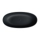 Omnires Shell M+ laisvai pastatoma akmens masės vonia 160x75 cm, matinė juoda, SHELLWWBLV