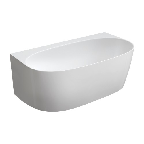 Omnires Valencia M+ akmens masės vonia 158x86 cm, blizgi balta, VALENCIAWPBP