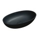 Omnires Shell M+ praustuvas montuojamas ant stalviršio 60x35 cm, juodas matinis, SHELLUNBLV