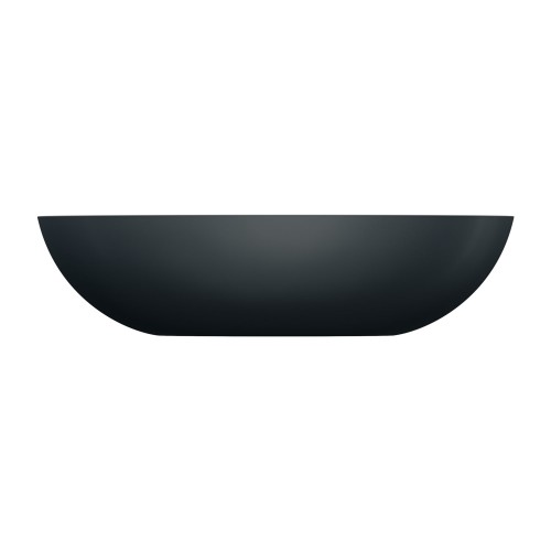 Omnires Shell M+ praustuvas montuojamas ant stalviršio 60x35 cm, juodas matinis, SHELLUNBLV