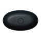 Omnires Shell M+ praustuvas montuojamas ant stalviršio 60x35 cm, juodas matinis, SHELLUNBLV