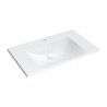 Omnires Naxos M+ praustuvas 76x46 cm, baltas blizgus, NAXOS760BP