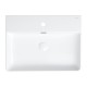 Omnires Garland pakabinamas praustuvas 60x43 cm, baltas blizgus, GARLAND600BP