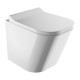 Omnires Fontana Rimless Compact pakabinamas klozetas su soft close dangčiu, baltas blizgus, FONTANAMWBP
