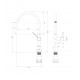 Omnires Tula maišytuvas virtuvės plautuvei, šlifuoto žalvario spalva, TL6050BSB