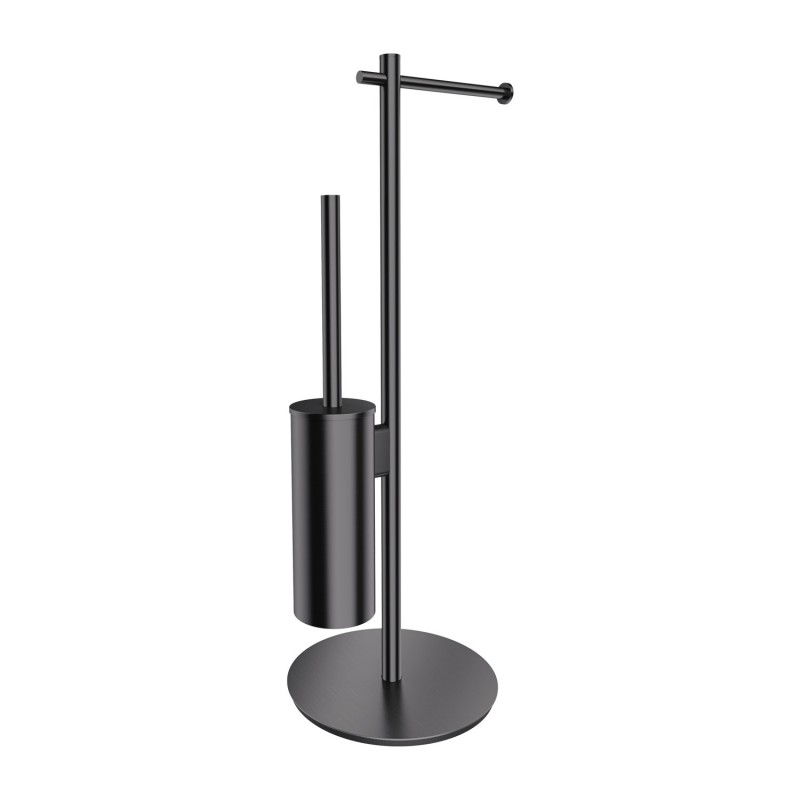 Omnires Modern Project tualetinio popieriaus laikiklio ir tualetinio šepečio stovas, antracito spalva, MP60810AT
