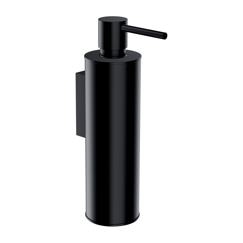 Omnires Modern Project pakabinamas skysto muilo dozatorius 150ml, juodas matinis, MP60721BL