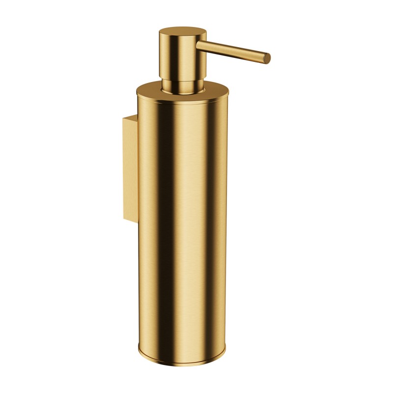 Omnires Modern Project pakabinamas skysto muilo dozatorius 150ml, braižyto aukso spalva, MP60721GLB